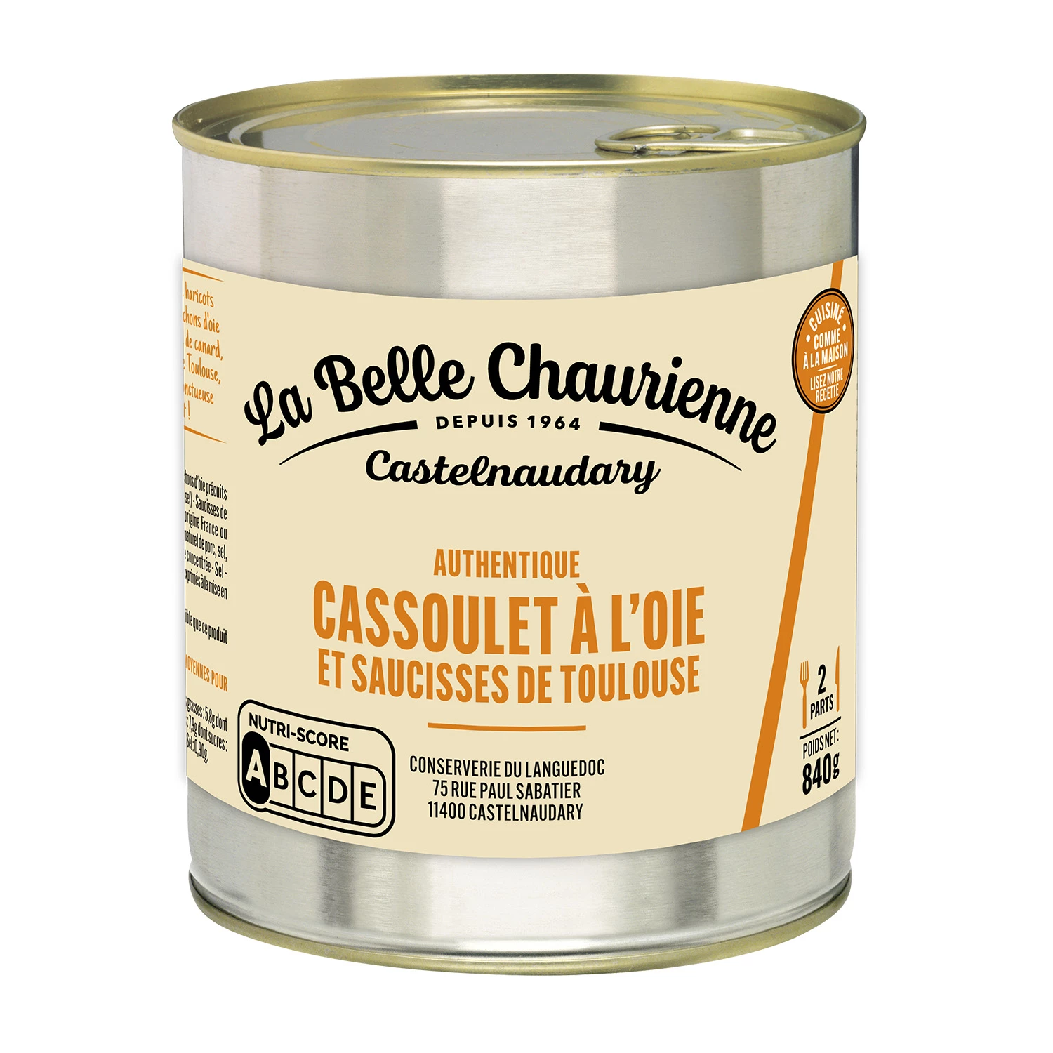 Cassoulet Với ​​Ngỗng Confit 840g - LA BELLE CHAURIENNE