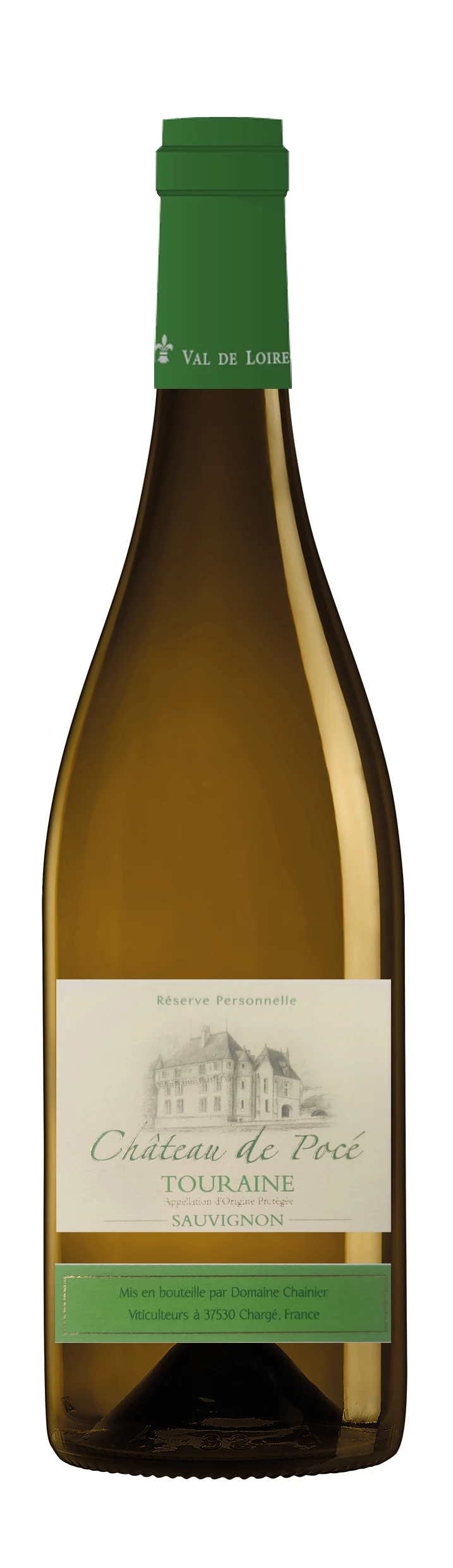 Vin Blanc Château de pocé, 12%,75cl - SAUVIGNON