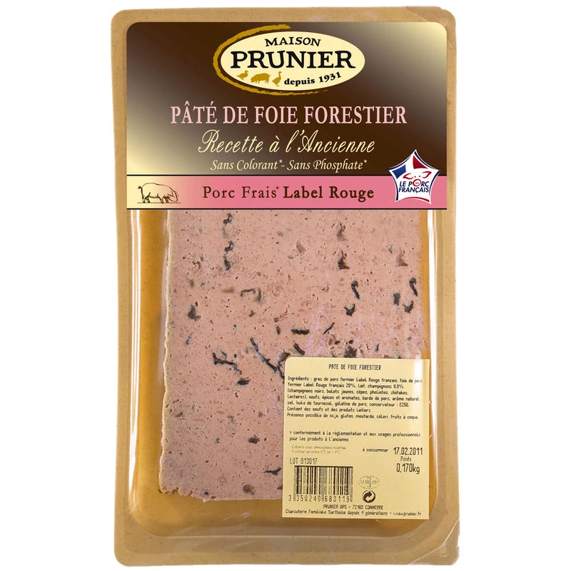 Pate De Foie Forestier 170g