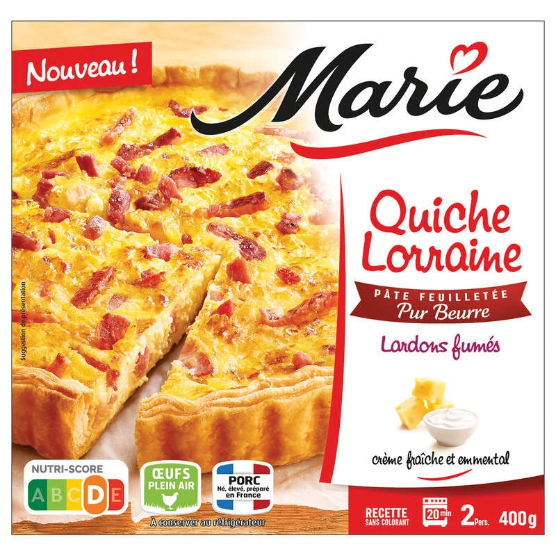 Quiche Lorraine bơ 400g