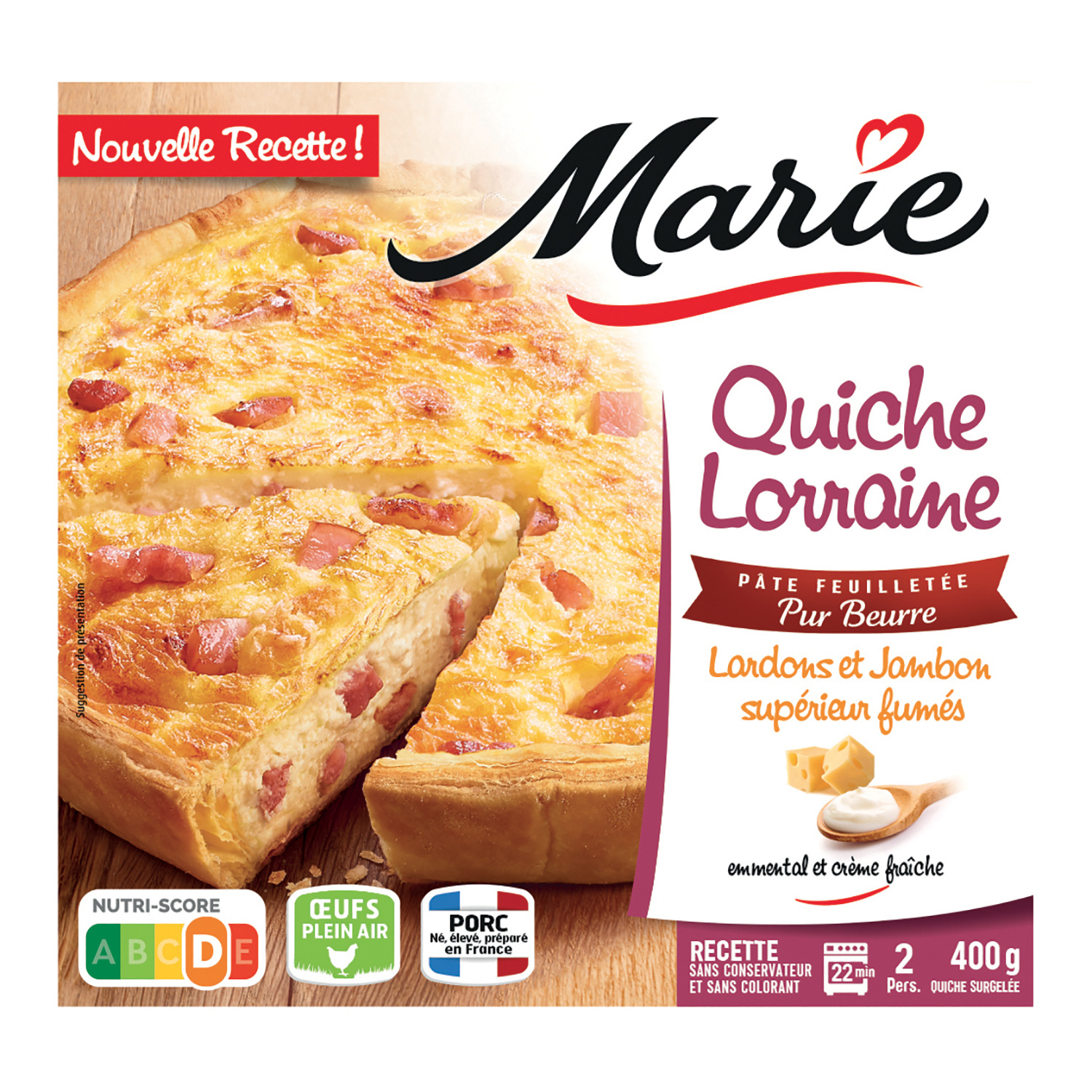 Quiche Lorraine Pb 400g Marie
