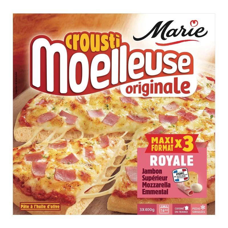 Pizza royale maxi formato 3x400g - MARIE