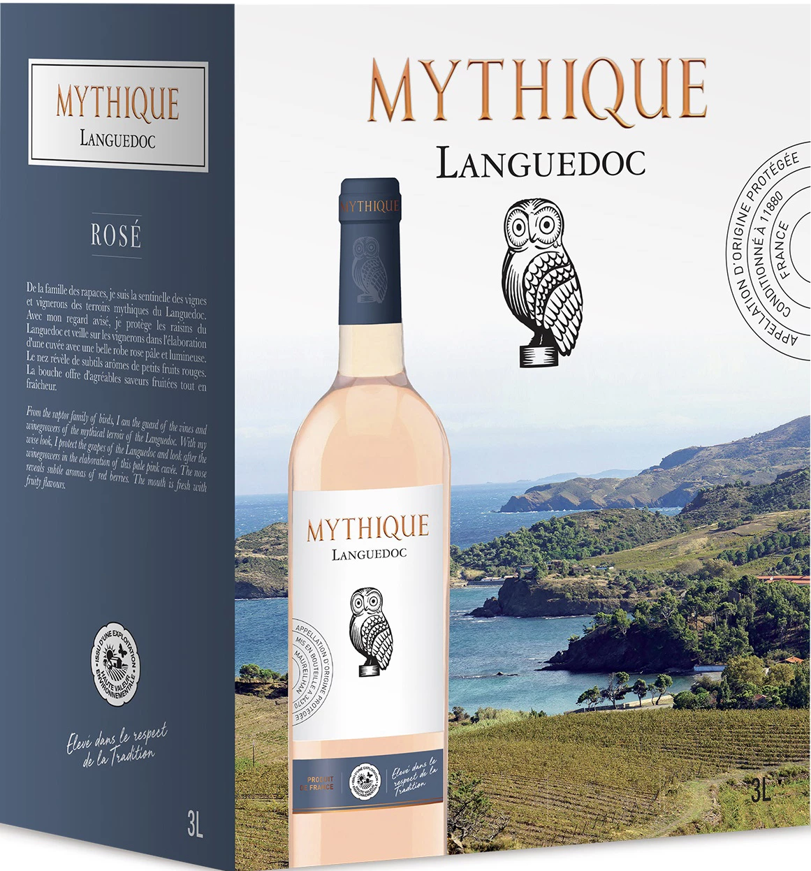 Vin Rosé du Languedoc, 13°, Bib 3l - MYTHIQUE