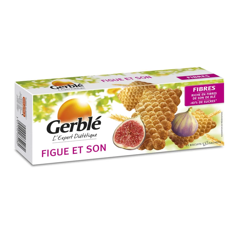 Fig and bran biscuit 210g - GERBLE