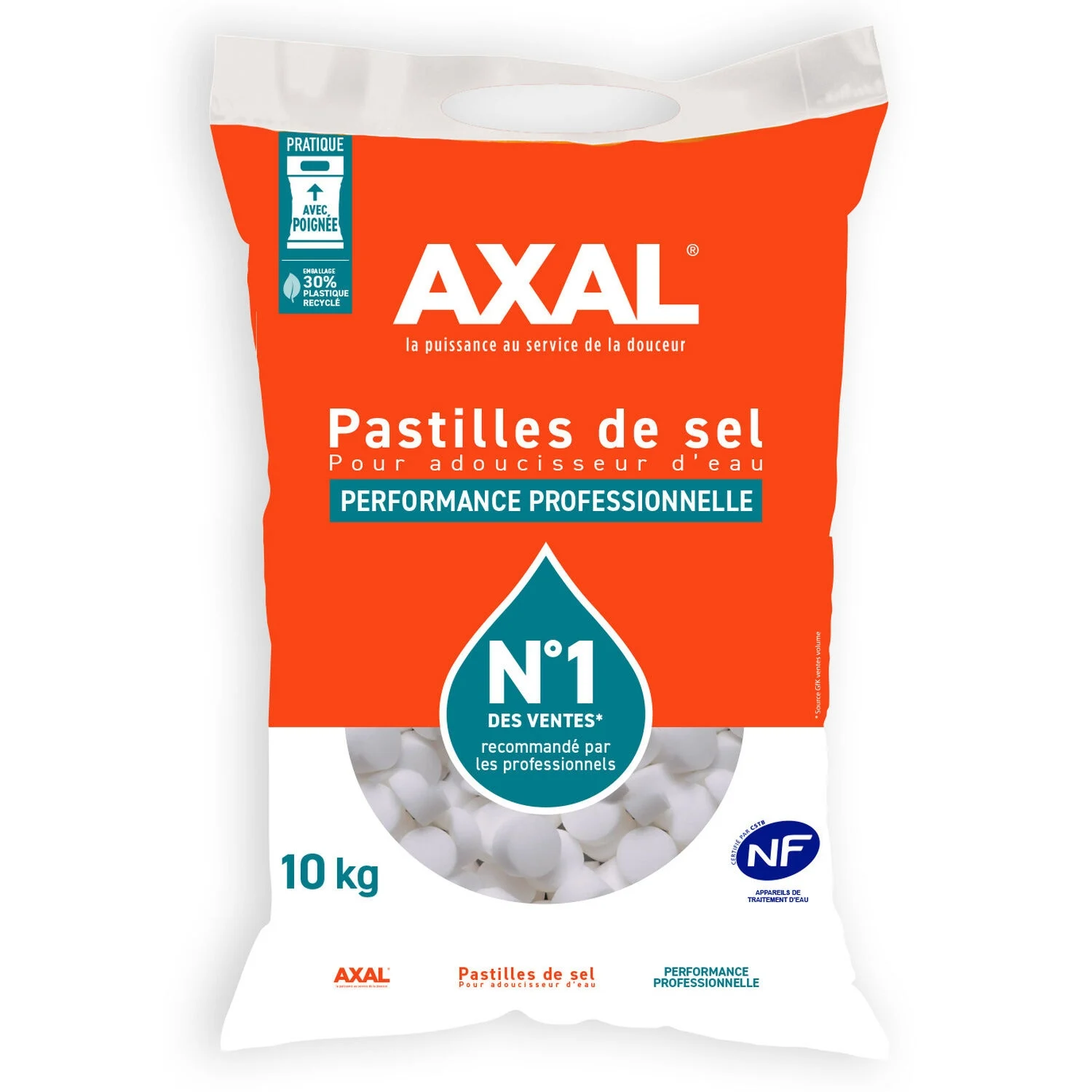 Pastilles De Sel Pour Adoucisseur D'eau 10 Kg - Axal Pro