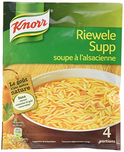 Knorr Soupe Déshydratée Riewele Supp 74g : : Epicerie