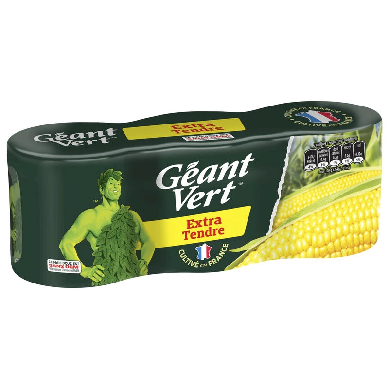 Ngô siêu mềm 3x150g - Géant Vert