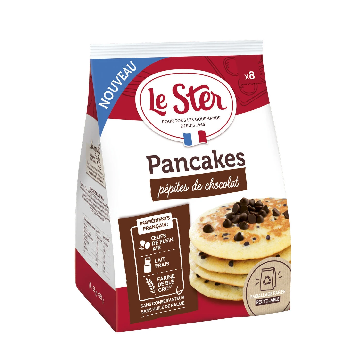 The Ster Pancake X8 with Chocolate Chips - LE STER