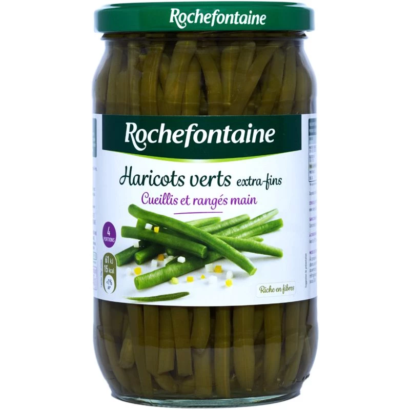 Haricots Verts Extra Pinne, 345g - ROCHEFONTAINE