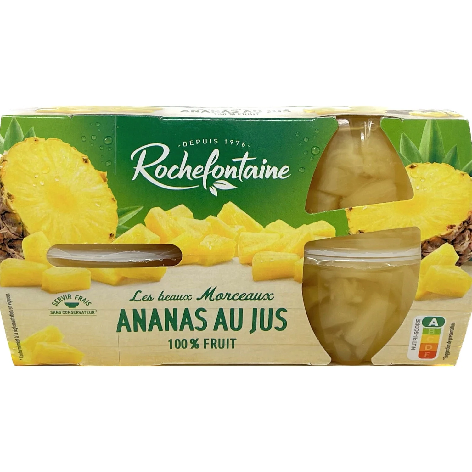 4x120ml Ananas Au Jus Rochefon