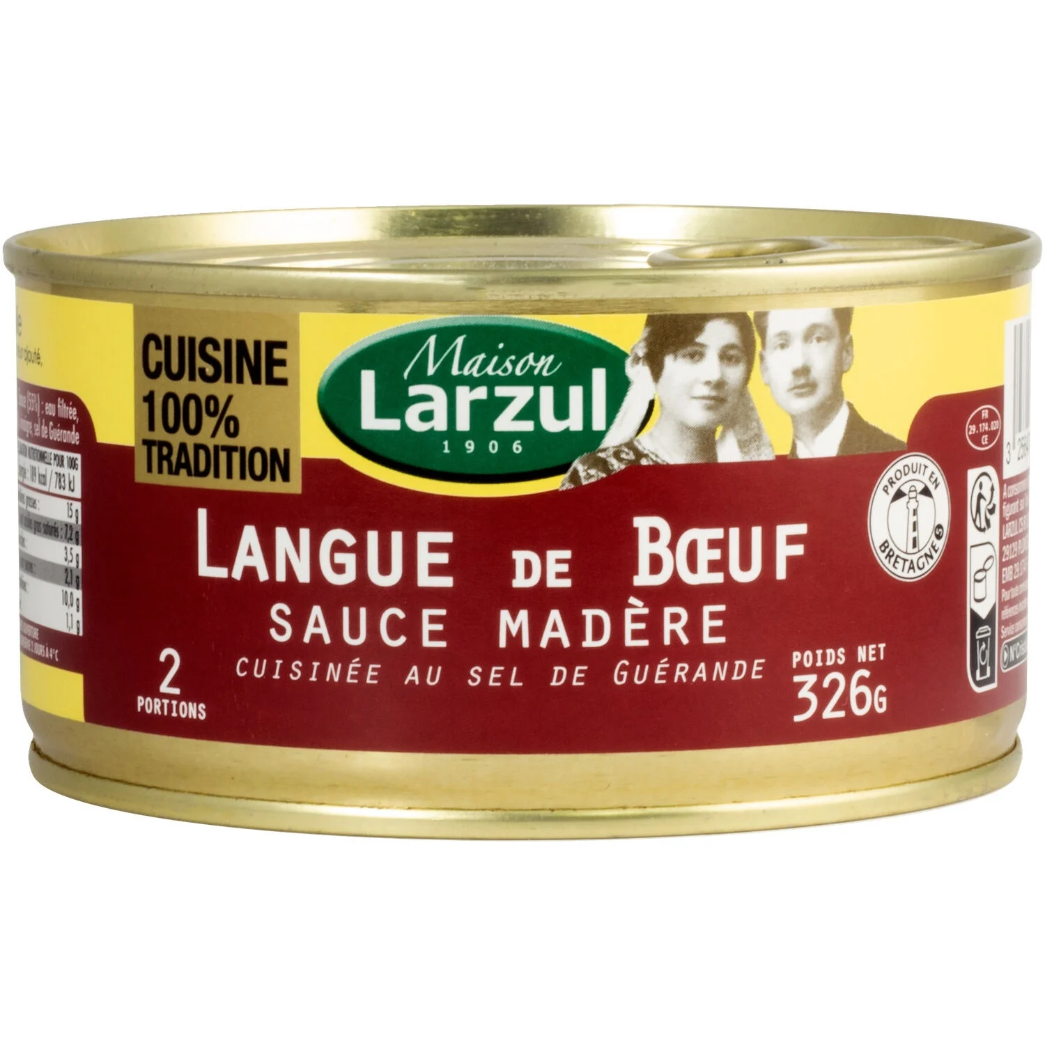 Langue De Bœuf Sauce Madère 326g - Larzul