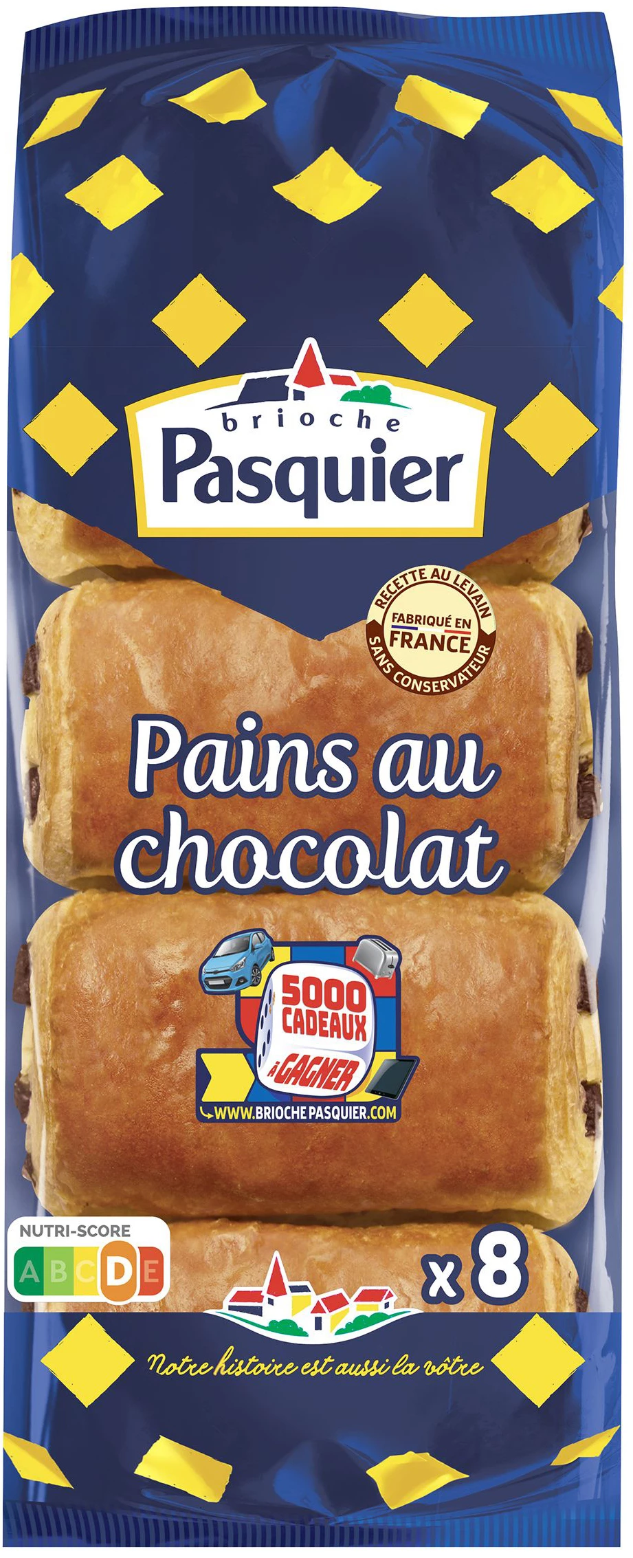 Pain 巧克力 x8 360g - BRIOCHE PASQUIER