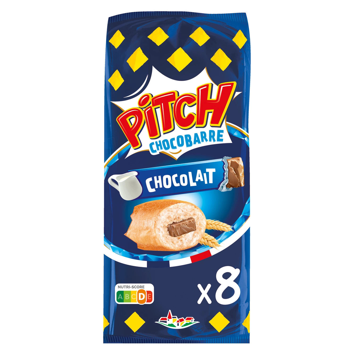 Brioche Pitch Chocobar sô cô la sữa X8 300g - BRIOCHE PASQUIER