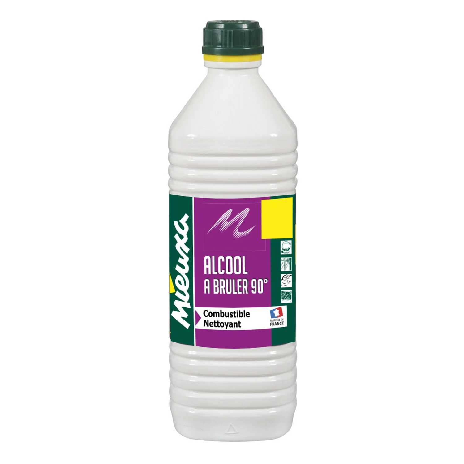 Burning Alcohol 90° Fuel, Cleaner 1 Liter - Mieuxa