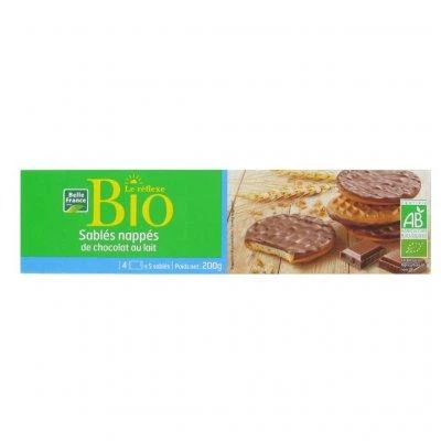 Le Réflexe Zandkoekjes van biologische melkchocolade 200g - BELLE FRANCE