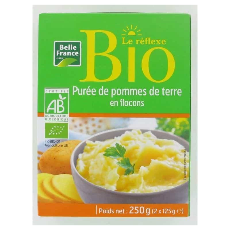 Mashed Potato Flakes Le Réflex Organic 2x125g - BELLE FRANCE