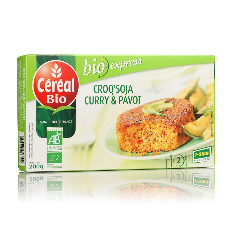 Croq' soya curry and poppy Organic 200g - CEREAL Bio