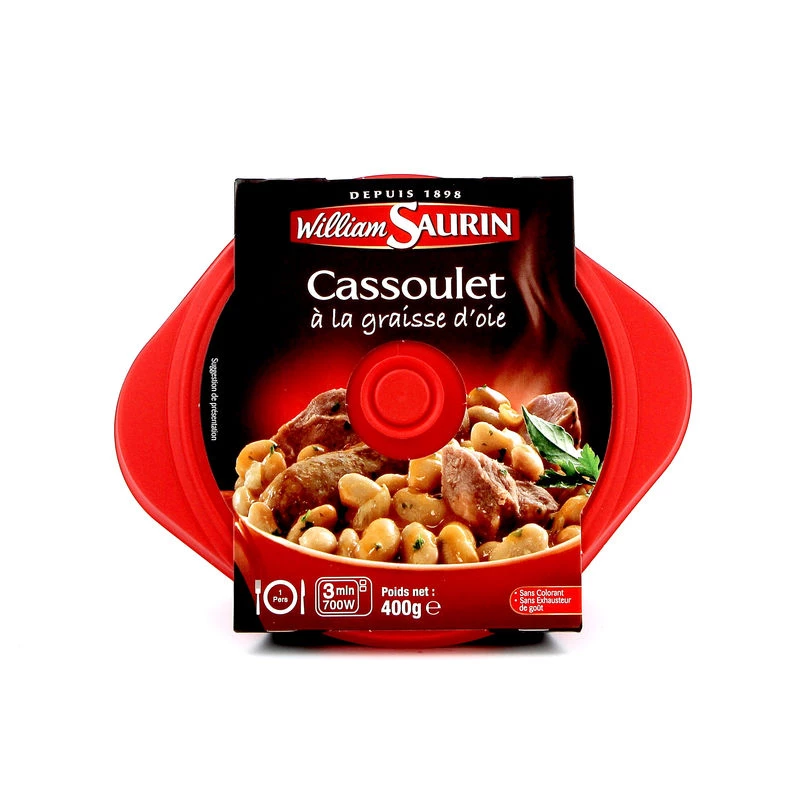 Cassoulet với mỡ ngỗng, 400g - WILLIAM SAURIN