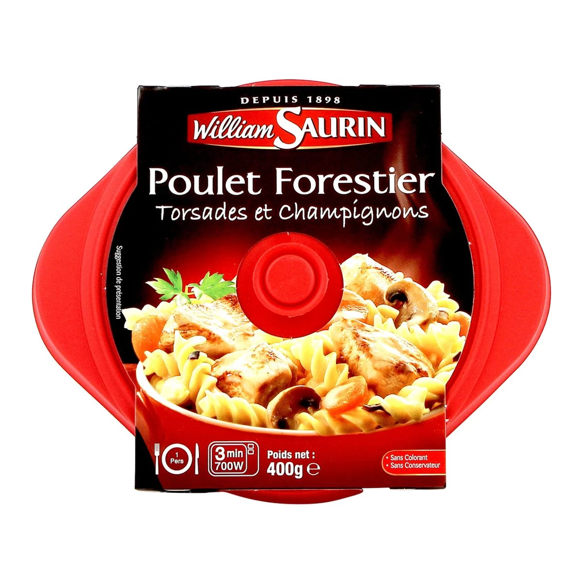 Plat Cuisiné Poulet Forestier 400g -william Saurin