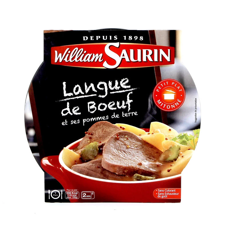 لسان لحم البقر والبطاطس 285 جرام - WILLIAM SAURIN