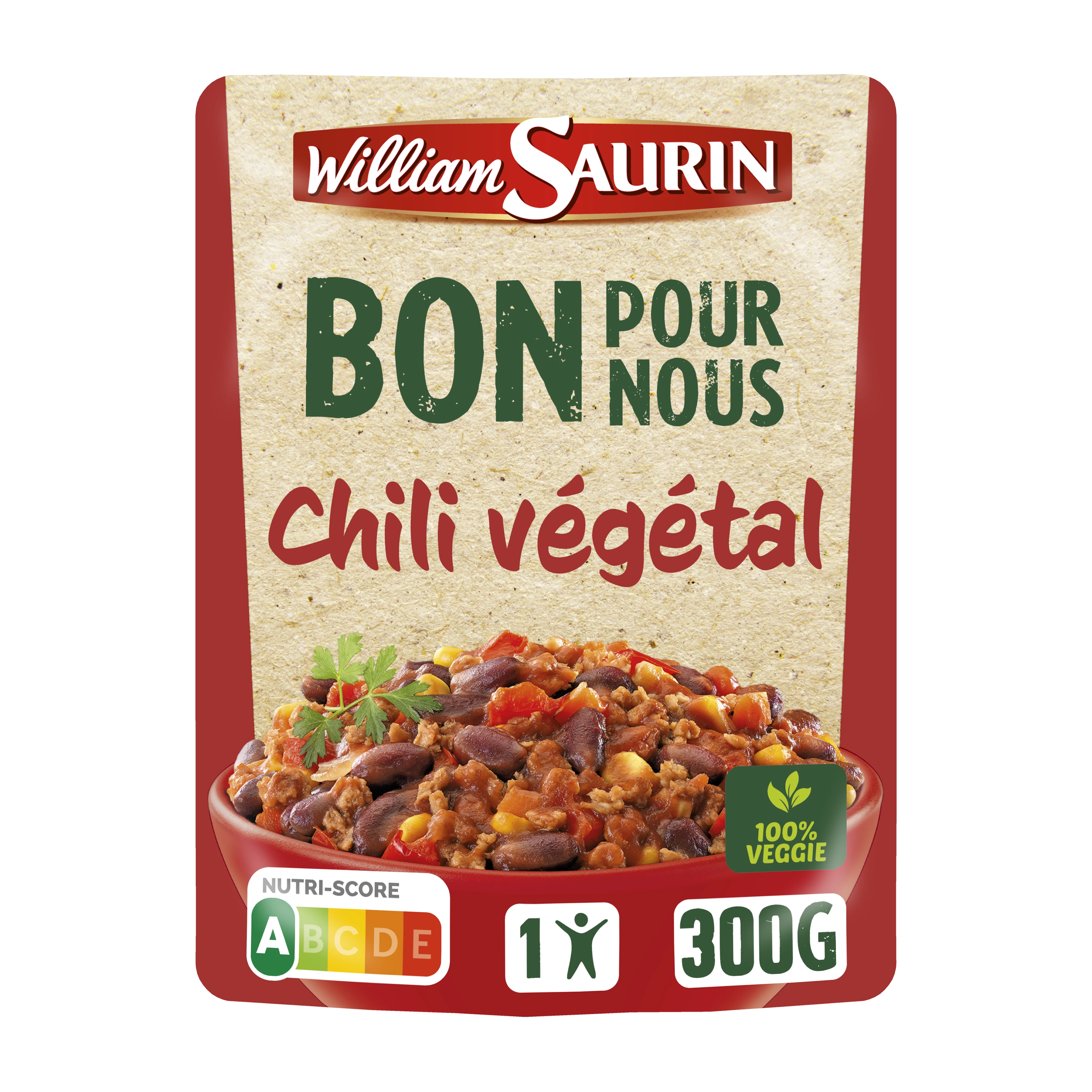 Vegetable Chili Ready Dish, 300g - WILLIAM SAURIN