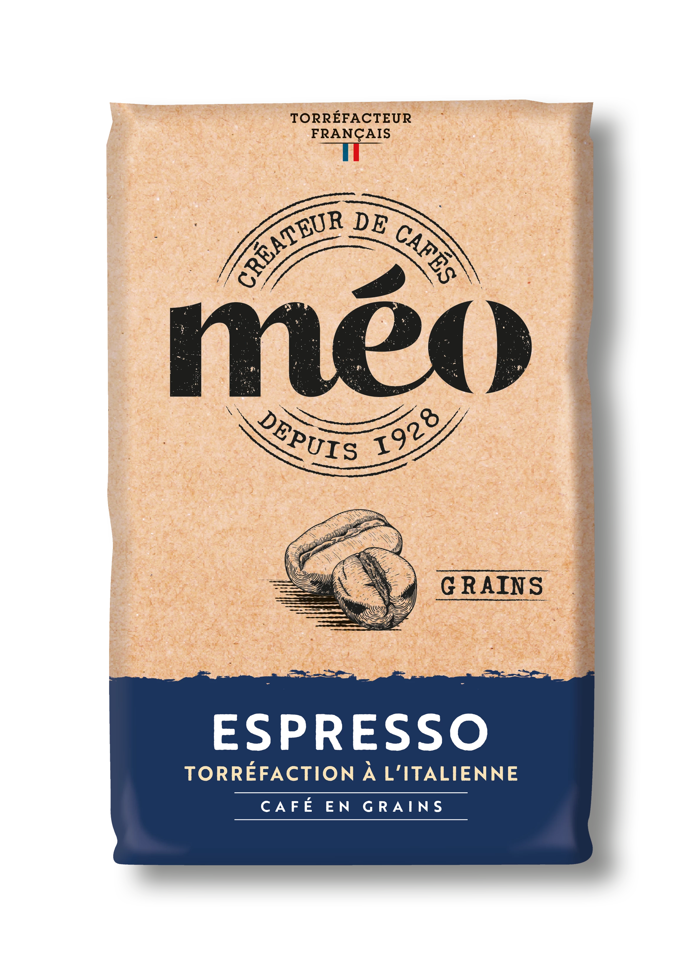 قهوة الحبوب اسبريسو 1 كجم - CAFES MEO