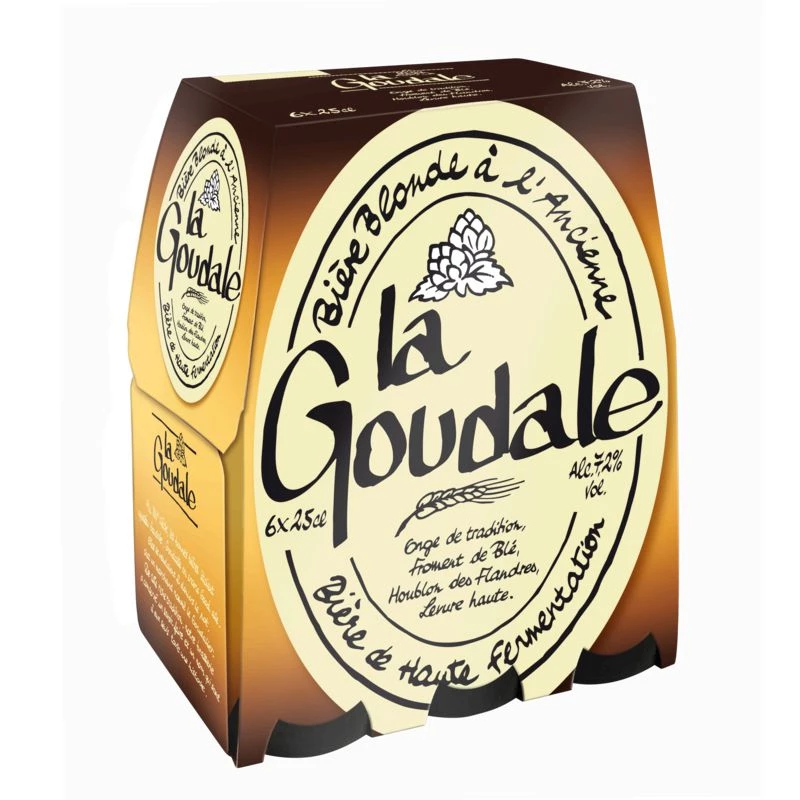 オールドファッション ブロンド ビール、25cl - LA GOUDALE