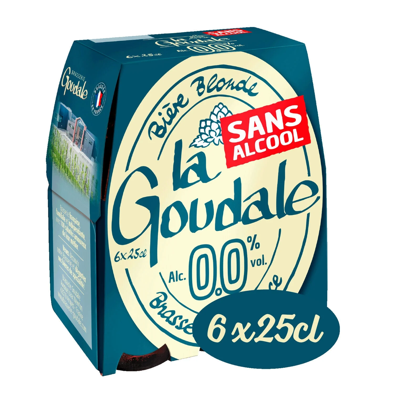 无酒精啤酒，6x25cl - LA GOUDALE