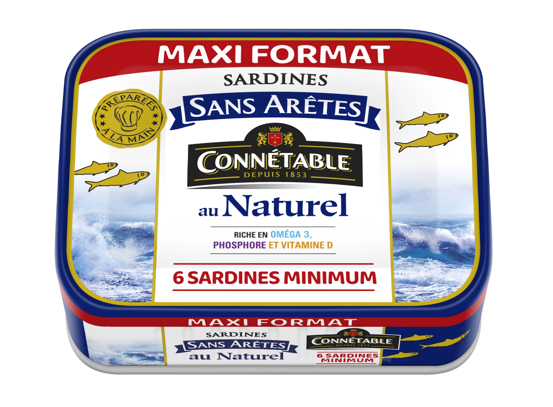 Sardines Sans Arêtes, 161g - CONNÉTABLE