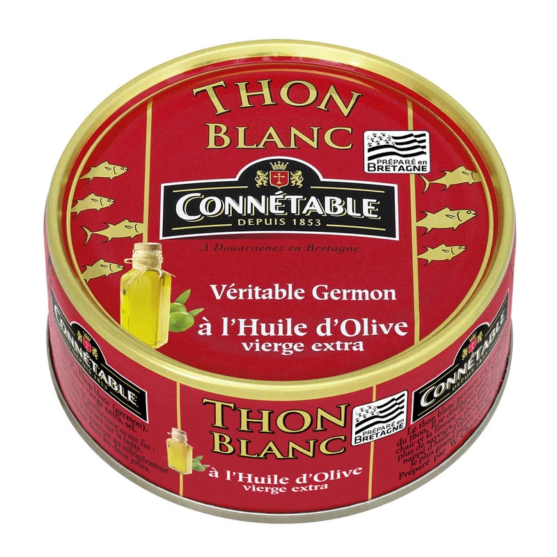 White Tuna in Olive Oil, 80g - CONNÉTABLE