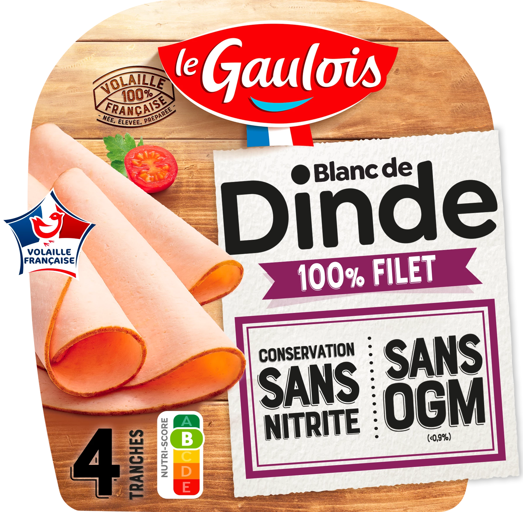 Blanc de Dinde Sans Nitrite, 160g - LE GAULOIS