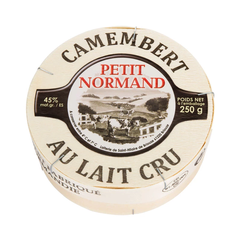 Camembert kaas met rauwe melk 250g - PETIT NORMAND