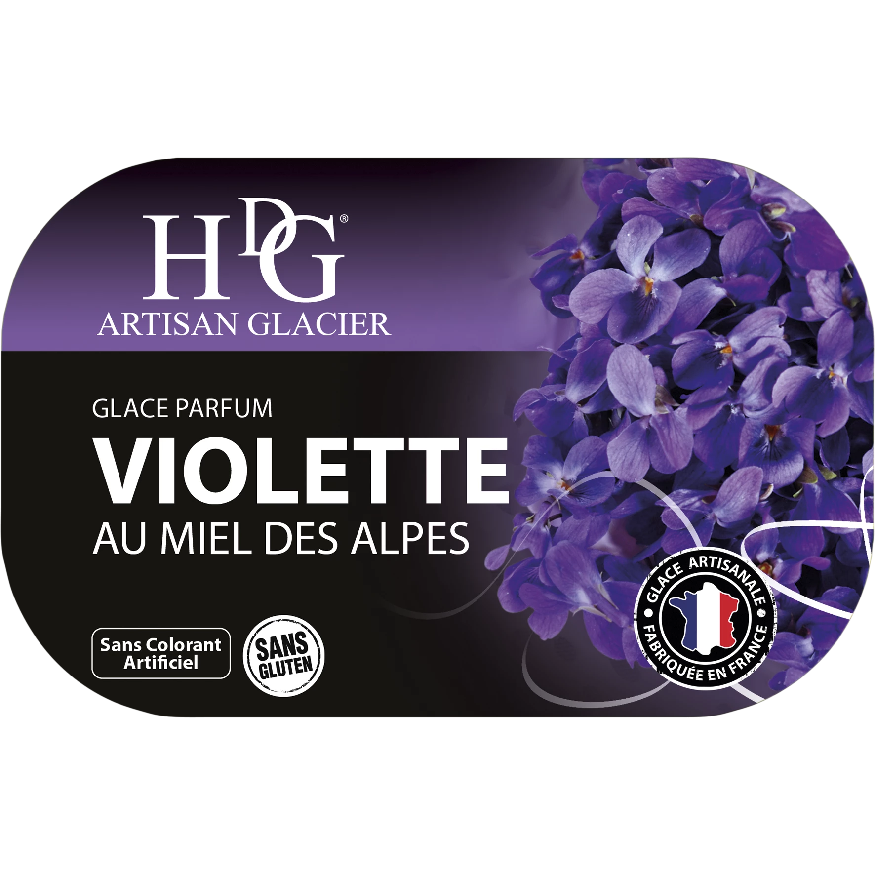 Glace Violette 487.5g - Histoires De Glaces