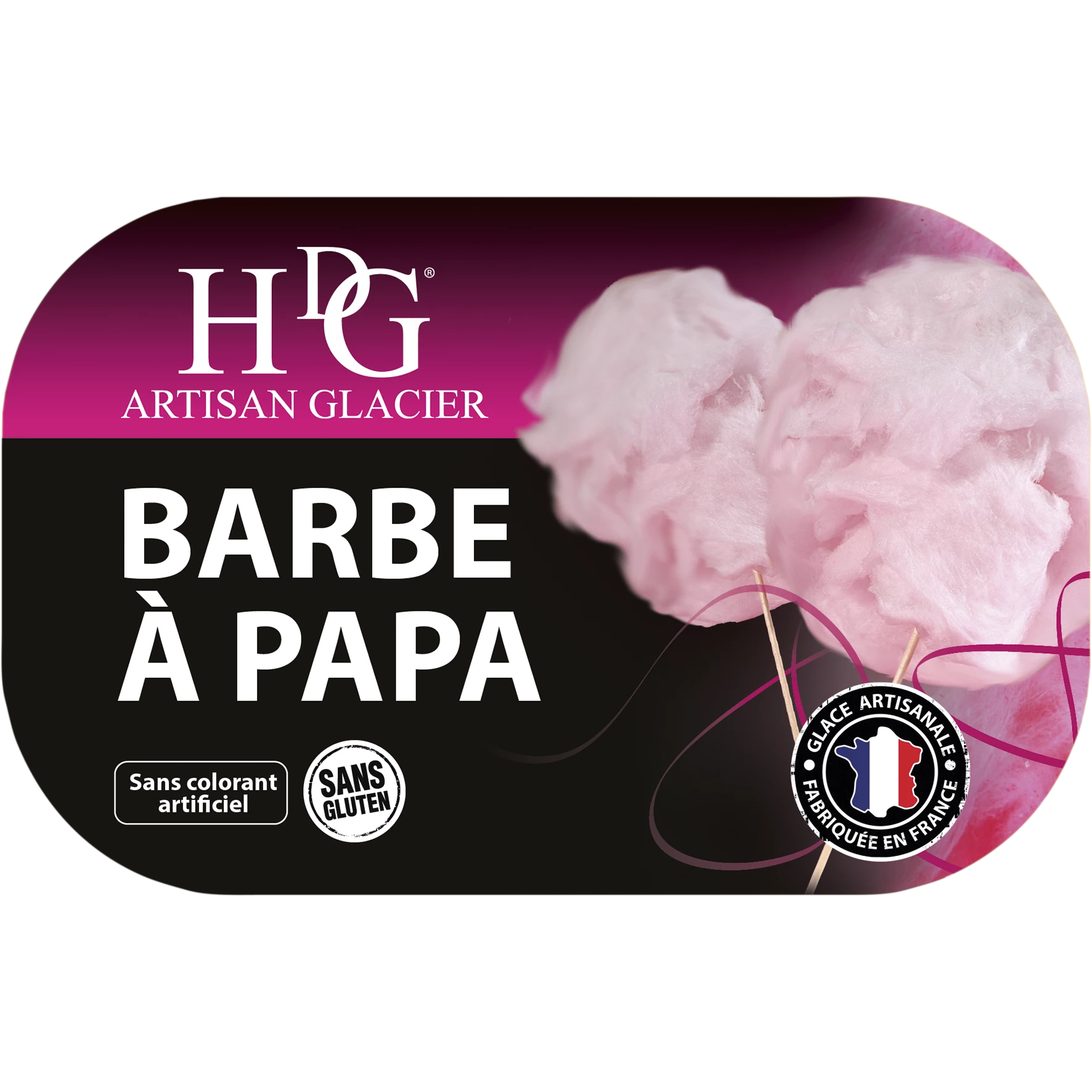 Glace Barbe A Papa 487.5g - Histoires De Glaces