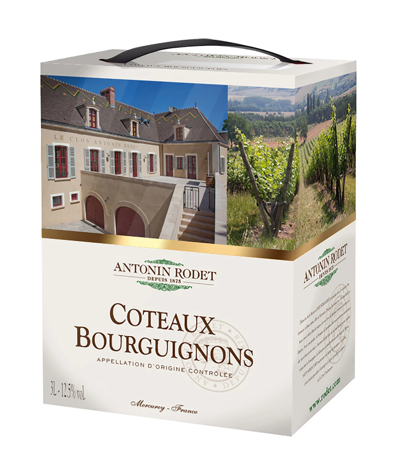 Vin Rouge Coteaux Bourguignons 13% bib 3L - ANTONIN RODET