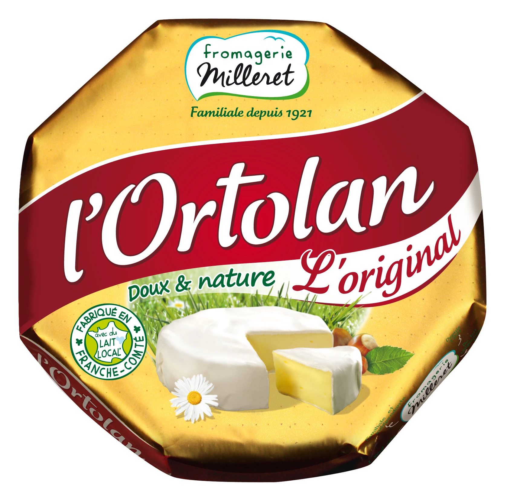 Fromage Ortolan 29% mg 250g - FROMAGERIE MILLERET