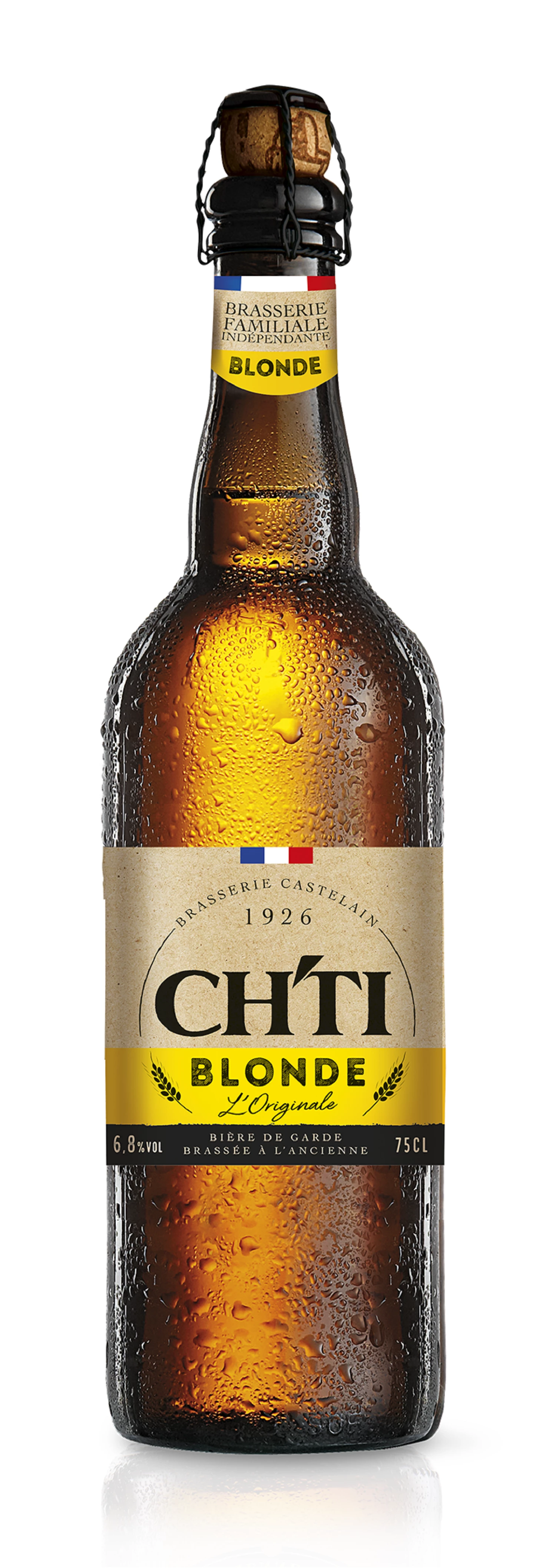 Bière Originale Blonde, 6°8, 75cl - CH'TI