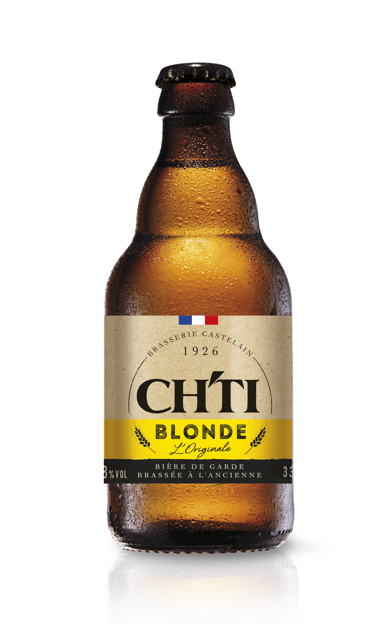 Bia Blonde nguyên bản, 6°8, 33cl - CH'TI