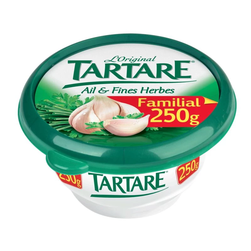Fromage Frais Ail & Fines Herbes 250gr - TARTARE