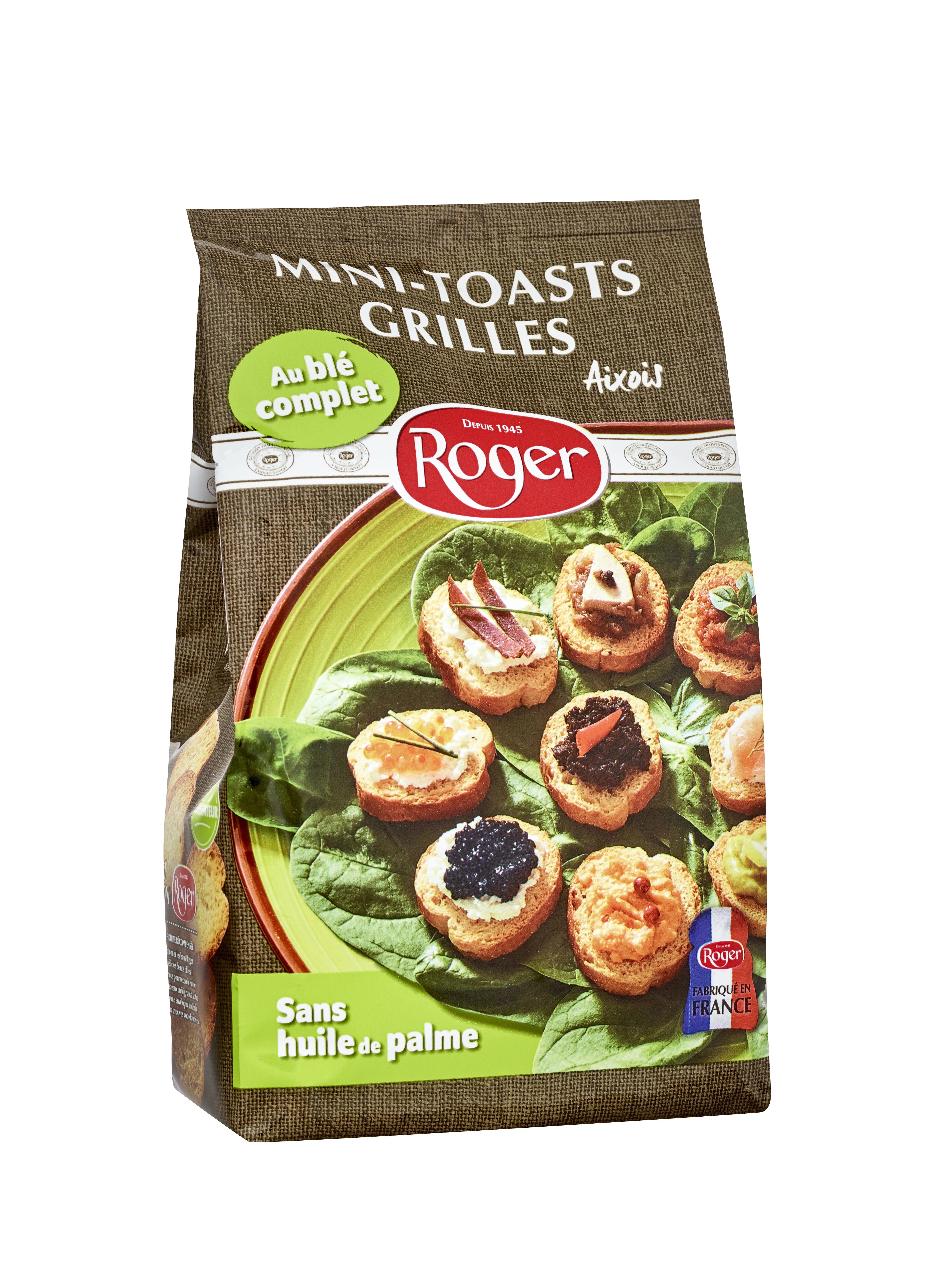 Mini Toast Grilled Aixois with Whole Wheat, 150g - ROGER