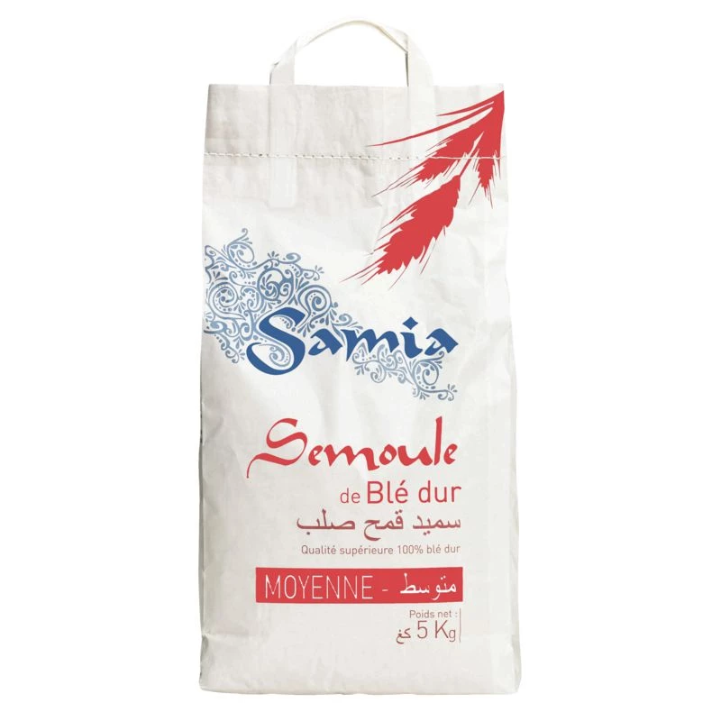 中粒小麦セモリナ5kg - SAMIA