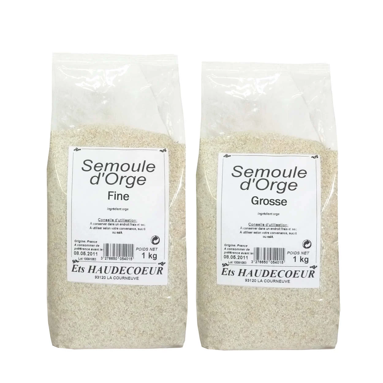 粗粒大麦セモリナ 1kg 濃縮物A - Legumor