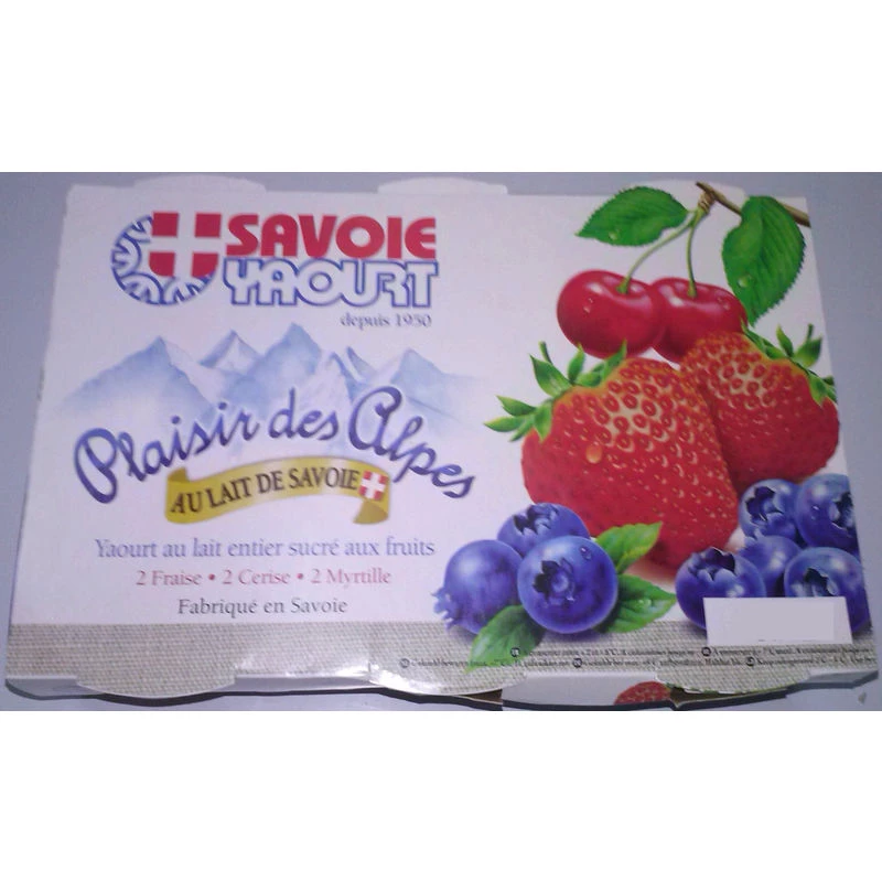 Yoghurt Plaisir des Alpes Rode Vruchten 6x125g - SAVOIE YOGHURT
