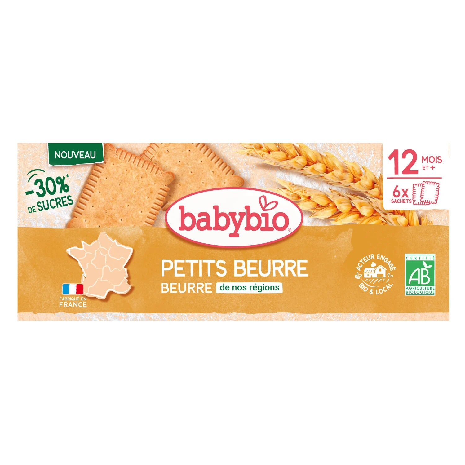 120g Petit Beurre Babybio 12m