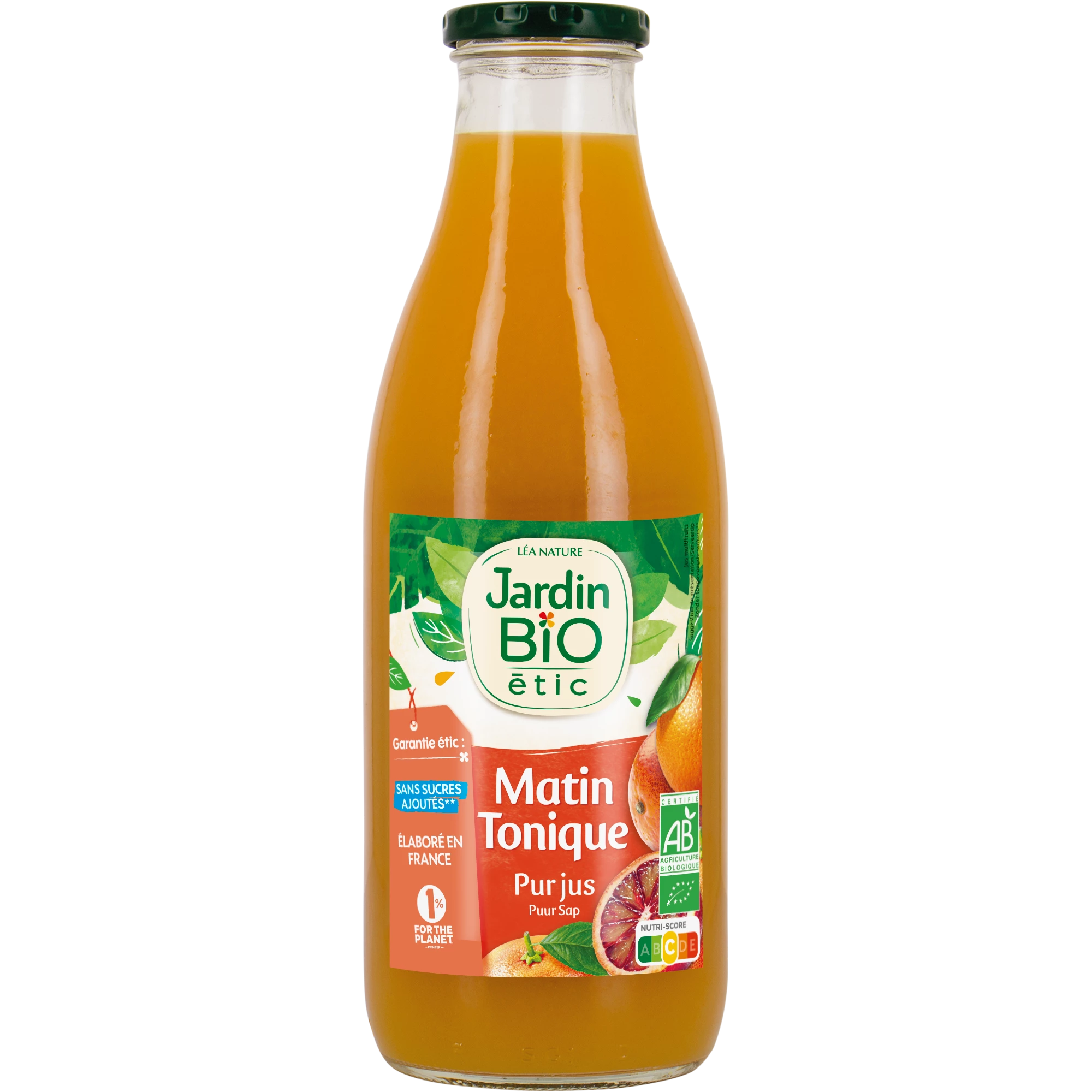 Matin tonique 100% pur jus 1l - JARDIN Bio