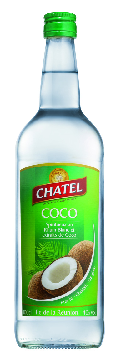 *Coconut Flavored Rum Spirits 40° (6 X 1 L) - CHATEL