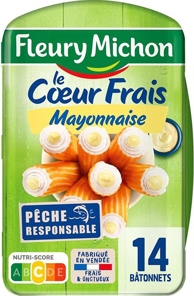 Bâtonnets de surimi cœur frais mayonnaise - FLEURY MICHON