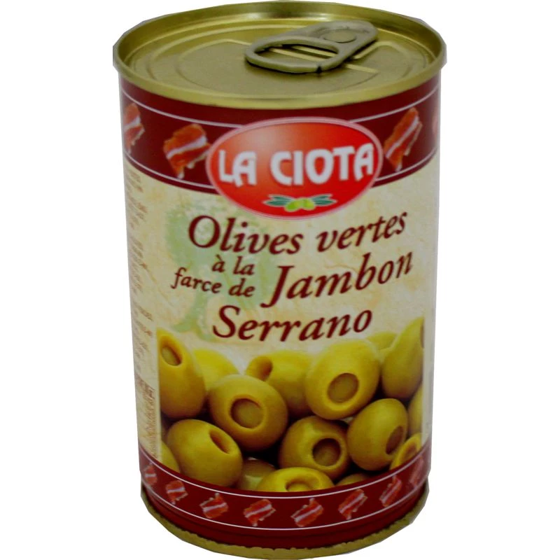 Olives Stuffed with Serrano Ham, 120g - La CIOTA