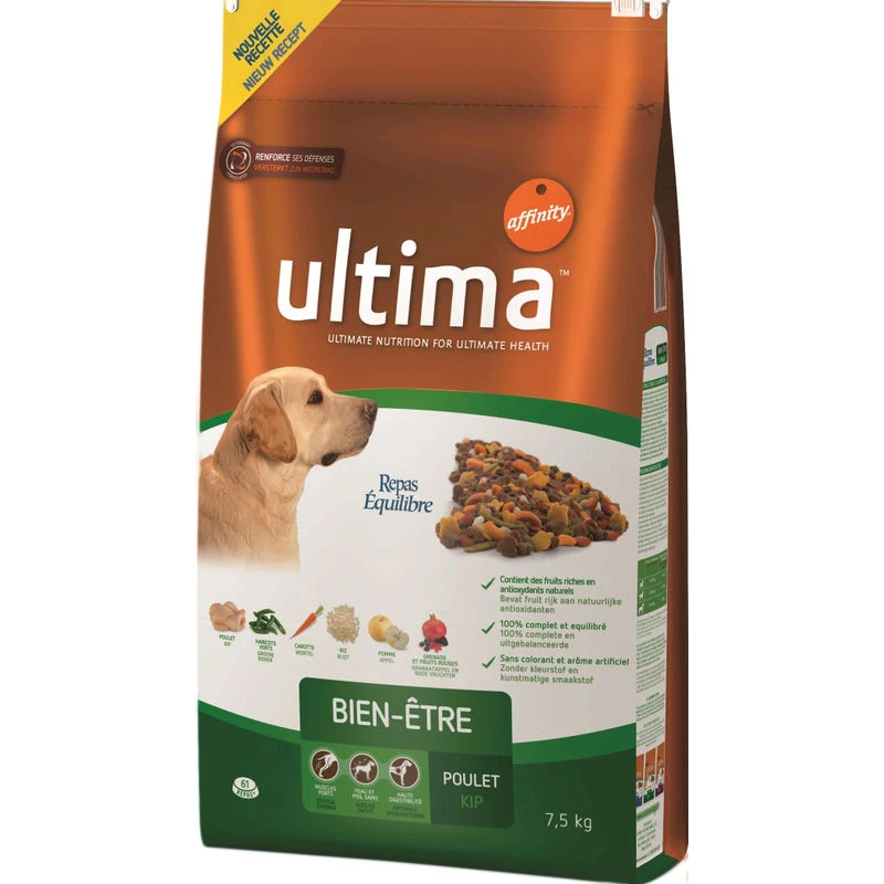 Croquettes pour chien Medium Maxi +10 kg Adult  7.5kg - ULTIMA