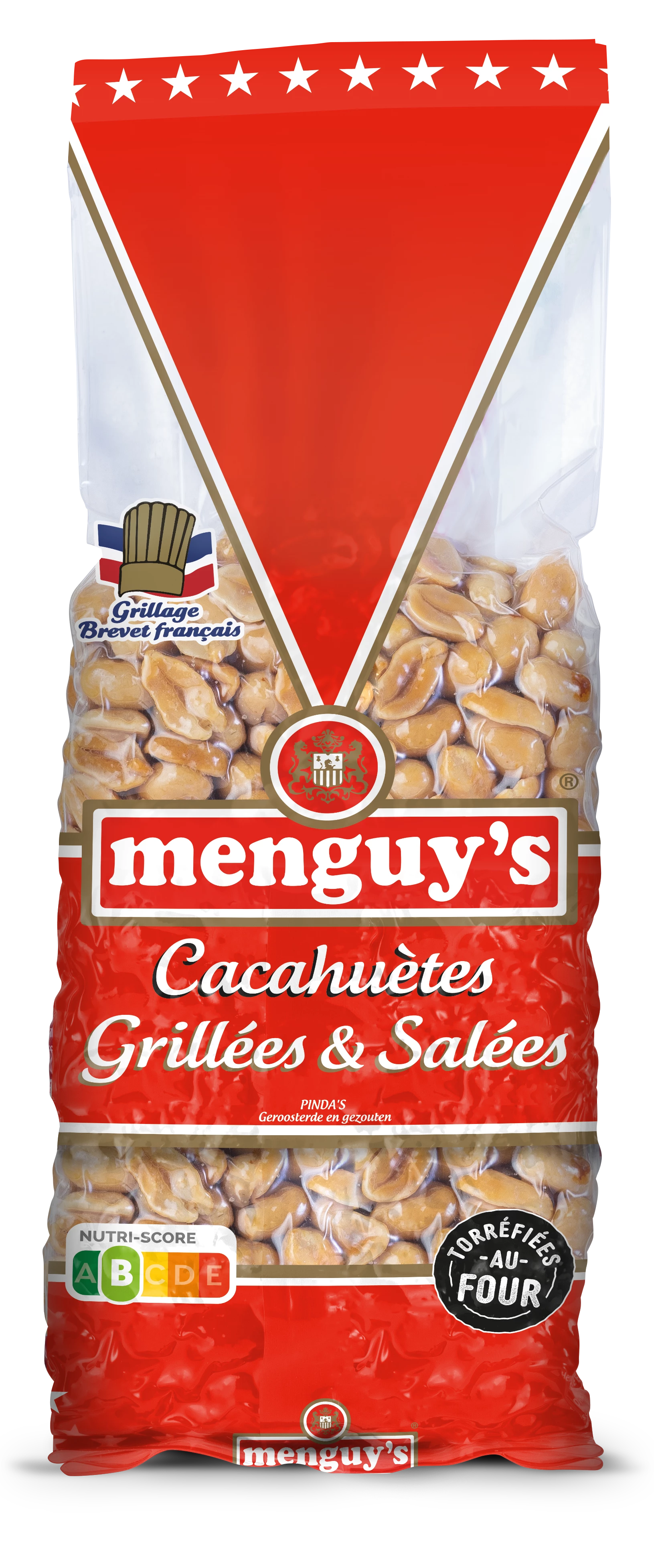 Cacahuètes Grillées et  Salées, 725g - MENGUY'S